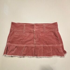 Vintage Hydraulic Coral Mini Skirt